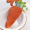 6 Pieces/set, Easter Radish Knife and Fork Bag, Radish Tableware Set, 26 * 12cm/10.24 * 4.72 Inches, Party Desktop Decoration Supplies