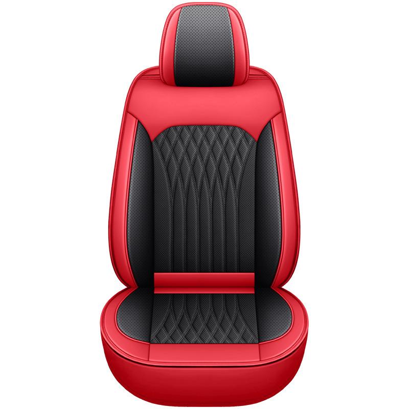 Новый Роскошный Универсальный Чехол для Автосиденья Полный Комплект ПУ Кожа 1 Сиденье Подушка Переднего Сиденья