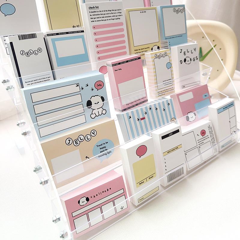 100 Sheets/pc Cartoon Memo Pad Sticky Note To Do List Check List Planner Notepad for Staff Students Stationery Journaling