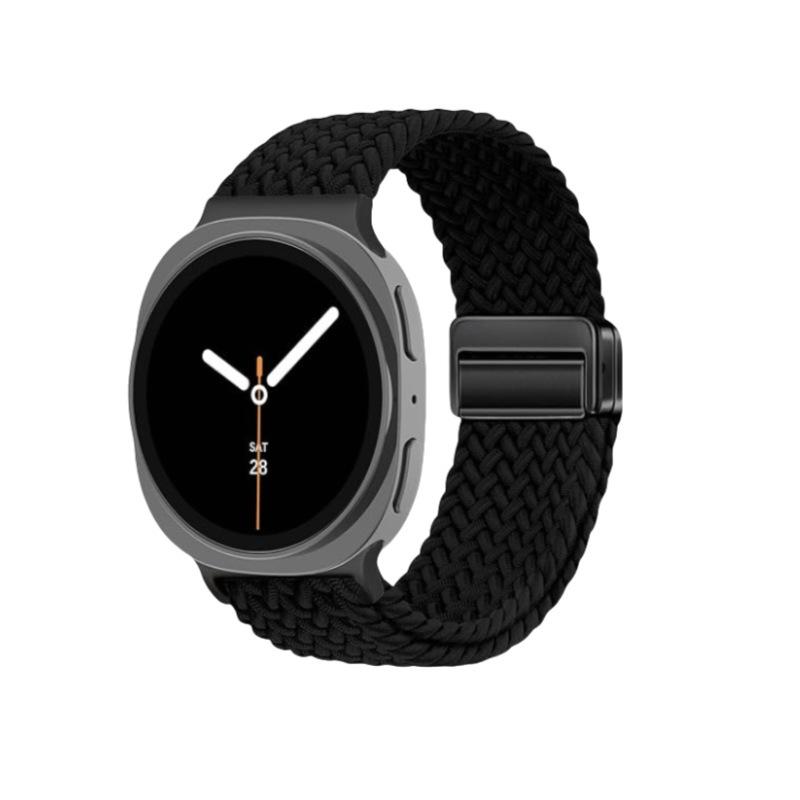Magnetic Nylon Braided Strap for Samsung Galaxy Watch 8 44mm 40mm Smartwatch Bracelet Band for Galaxy Watch 8 Classic Watchband