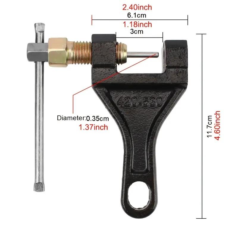 Универсальный выжимной инструмент и резак для цепей мотоциклов, велосипедов и квадроциклов, гаечный ключ из углеродистой стали, разделитель звеньев цепи