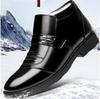 Модная зимняя мужская обувь из натуральной кожи, короткие ботинки, модная шерстяная изоляция, для улицы, для бизнеса, кожаная обувь, мужские, противоскользящие, снежные, хлопковые ботильоны