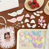 Cute Card DIY Materials Lace Bow Stars Pearl Wings Card Holder Girl DIY Decoration Patch Embellishment Accessories