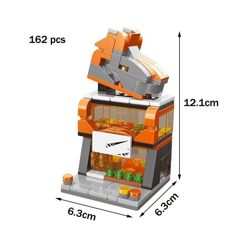 DIY Архитектура Мини Городской Магазин Вид На Улицу Еда Змеиный Дом Строительные Блоки Классические Модель Фильма Игрушки Для Детей Девочек И Мальчиков