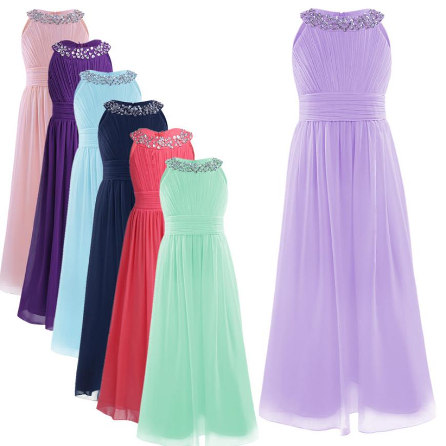 Красивое шифоновое платье длиной до пола без рукавов с высокой талией для свадебной вечеринки, вечернее танцевальное платье