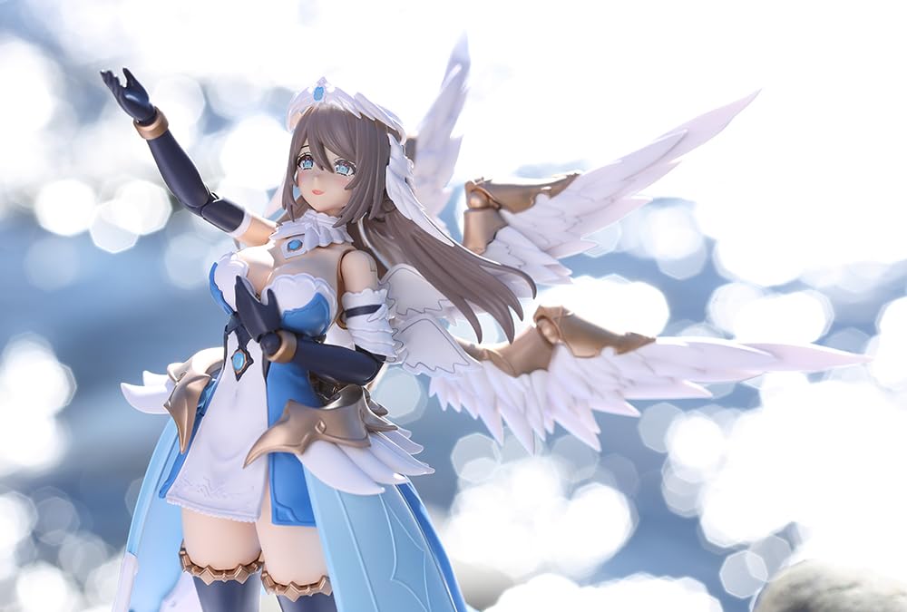 Kotobukiya Аркадия Эльмеда, высота около 185 мм, пластиковая модель в масштабе не указана.