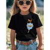 Cartoon Tiger Bird K-kPop Demon Hunters Print T-Shirt Anime Short Sleeve Tee Summer Girl Boy Shirt Casual Tops Crewneck Clothing