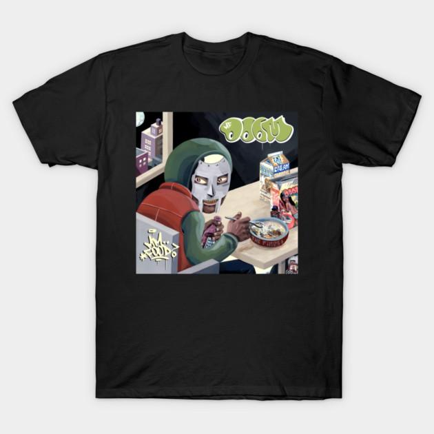 Азиатский размер Хлопковая унисекс футболка Печать на футболке Mf Doom Футболка с принтом еды Печать без вырезания Обычная посадка