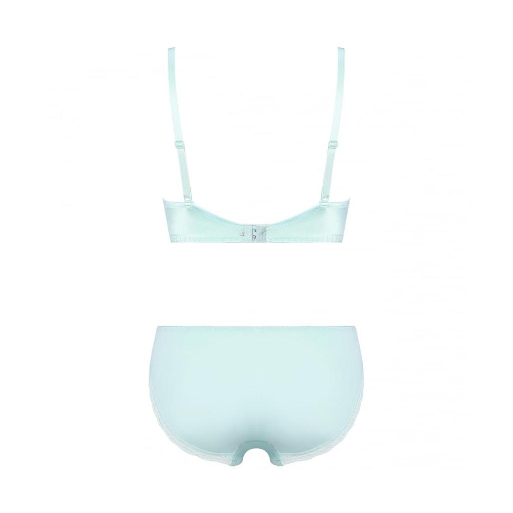 AMOSTYLE Dream Bra Deep V Bra Shorts Set Swinging Bouquet 6718 A70M Size [AMOSTYLE] & (Lilac Orchidee)