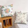 spring floral Cushion Cover Soft Plush Fabric DoubleSided Printed Cushion Covers for All Seasons Modern HomeDecor Gift