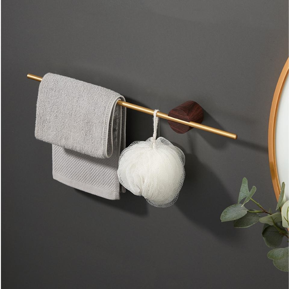 Новый деревянный держатель для полотенец, держатель для полотенец для ванной комнаты, вешалка для полотенец для дома, настенное крепление, прочное хранение, кухонные принадлежности