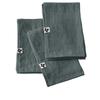 Serviettes De Table - Soline - Ardoise - 100% Lin - 40x40 Cm - OEKO-TEX