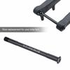 Durable M12 X 1.5 Thread Bike Thru Axle Black Aluminium Alloy Front Hubs Lightweight Fork Thru Axle for Road Bike,Mountain Bike