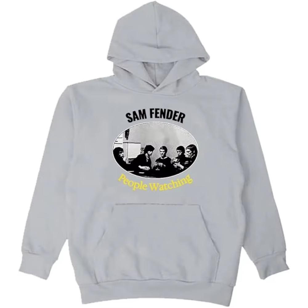 Unisex Sam Fender People Watching Hoodie Long Sleeve Streetwear Women Men Hooded Sweatshirt Fashion Clothes
