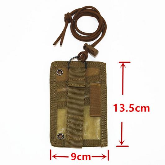 Новый Тактический Держатель ID-карты MOLLE с Липучкой Patch, Держатели Бейджей для Гидов, Наружная Дорожная Сумка, Пенал, Кошелек и Нейлоновый Шнурок
