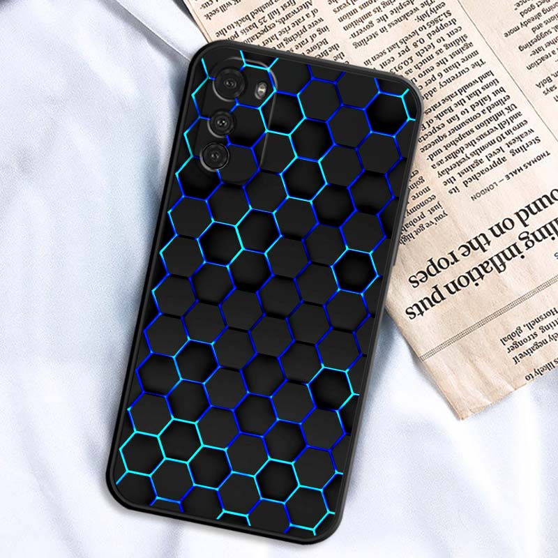 Художественный металлический узор Чехол для телефона Motorola G85 Edge 50 G24 G35 G14 G04 40 G72 G34 G G54 G13 G32 5G Черный