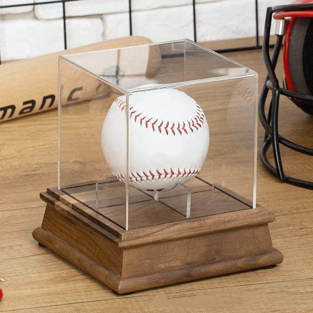 Acrylic Cube Baseball Display Case Ball Holder Baseball Holder Baseball Box Autographed Balls
