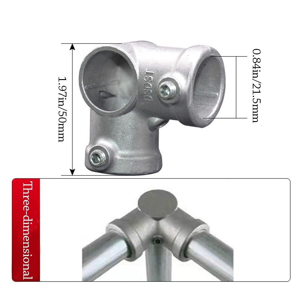 Aluminum Alloy Steel Frame Fasteners 1\2''/3\4" Circular Pipe Connector Pipes