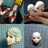 3D Кукла Лицо Человека Форма из Эпоксидной Смолы Форма для Ароматерапии Гипса Силиконовая Форма Инструменты для Литья Поделок Украшения Декора
