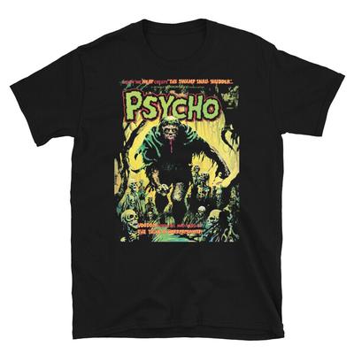 Psycho Comic No 11, март 1973 г., черная футболка унисекс с короткими рукавами