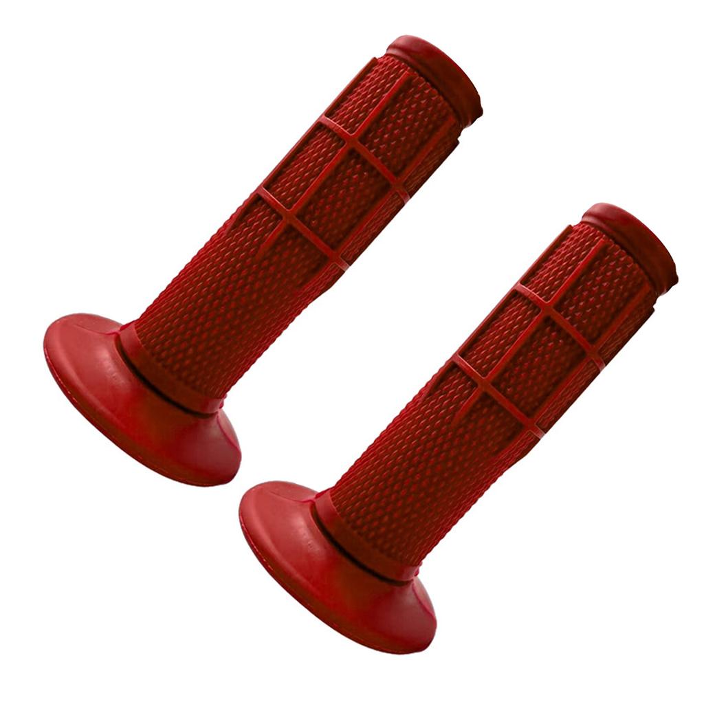 2pcs Motorbike Handle Bar Grips Rubber Handlebar Grips Motocross Throttle Bar Grips Handle Grips Universal for Dirt Bike