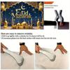 Backdrop Banner,Golden Eid Al-Adha Scene Wall Covering,Background Cloth for Living Room,Bedroom,Outdoor Decor,for Parties and Holiday Gifts