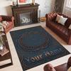 Witchcraft Theme Crystal Velvet Rug Personalized Custom Name Text Soft Floor Mat Home Decor