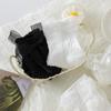 Женские летние белые носки до середины икры с кружевом и бантом - стиль Сладкая Лолита