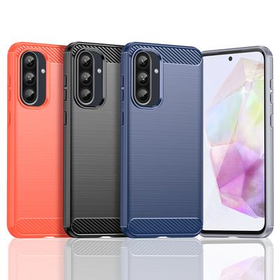 Для чехла Samsung Galaxy Quantum 6 Чехол Samsung Quantum 6 Мягкий ТПУ Силикон Углеродное волокно Задняя крышка Для чехла Samsung Quantum 6