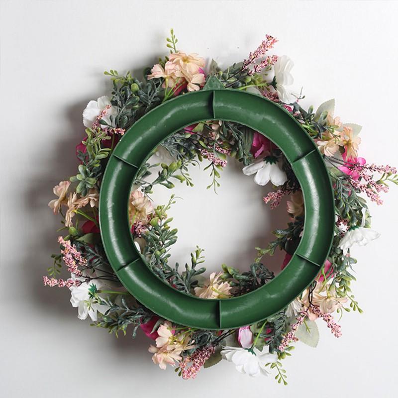 Весенний венок с искусственным цветком листа эвкалипта для входной двери в помещении и на открытом воздухе, стены дома, окна, фестиваля, свадебного декора