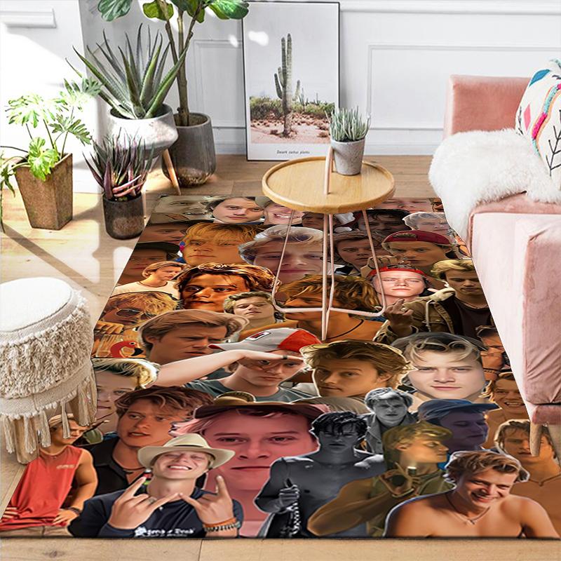 1Pc Facial Expressions Collage Rug Office Carpet Indoor Outdoor Doormat Nonslip Soft Comfortable Living Christmas Halloween Xmas Gift D924489