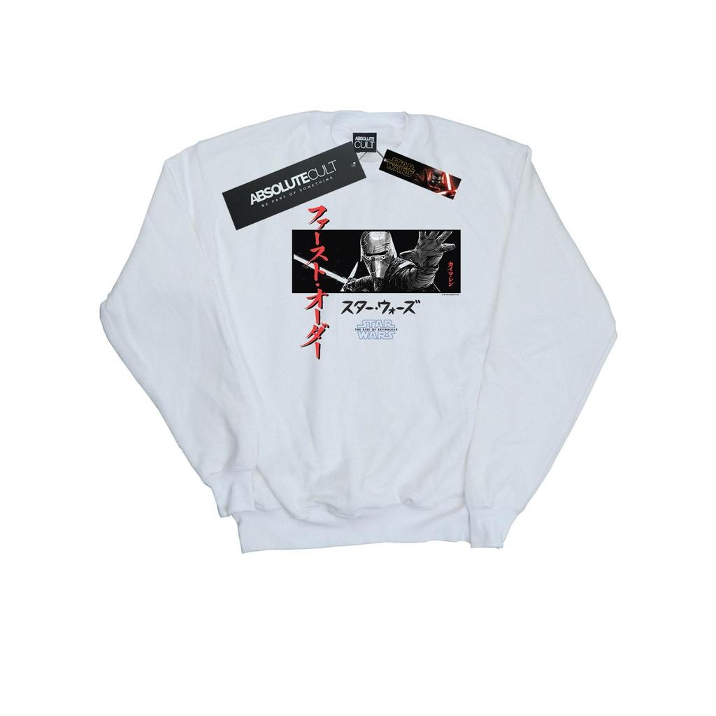 Star Wars: The Rise Of Skywalker Mens Star Wars The Rise Of Skywalker Kylo Ren Katakana Art Stripe Sweatshirt