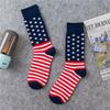 New US Flag Socks Women Men Charm Hip Hop Socks Funny Fashion Streetwear Cotton Long Tube Sock Party Gift