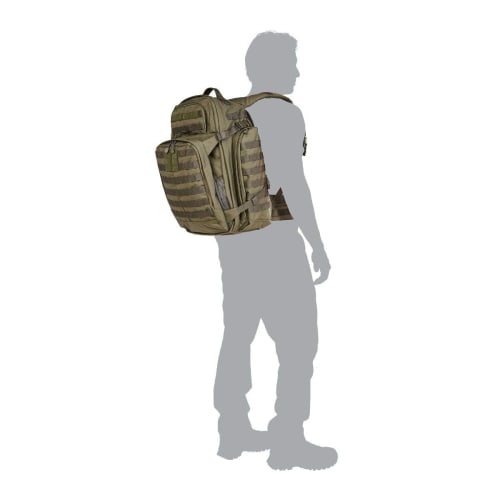 5.11 Tactical Backpack 'Rush 72 2.0' Military MOLLE Pack with CCW Laptop Compartment, 55 Liters, Large Style (56565) Kangaroo