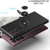 S24 Ultra 5G Magnetic Ring Phone Folding Stand Cover For Samsung Galaxy S24 S25 S23 Ultra Plus S21 FE Liquid Silicone Matte Case