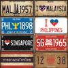 Plaque Vintage Metal Sign Tin Plate Bar Pub Club Home Decor Wall Art Painting Malaysia/Philippine/Singapore/Thailand Poster