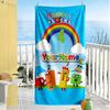 Numberblocks Customize Text Beach Towel Soft Durable Quick-Dry Perfect for Traveling Yoga Camping and Swimming