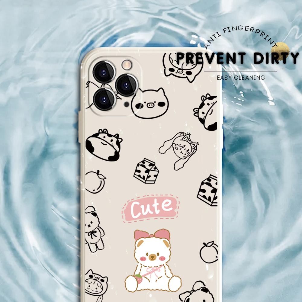 Чехол для телефона с мультяшным красочным узором и квадратным жидким силиконом TPU с полным покрытием для камеры, противоударный защитный чехол для OPPO Reno Realme