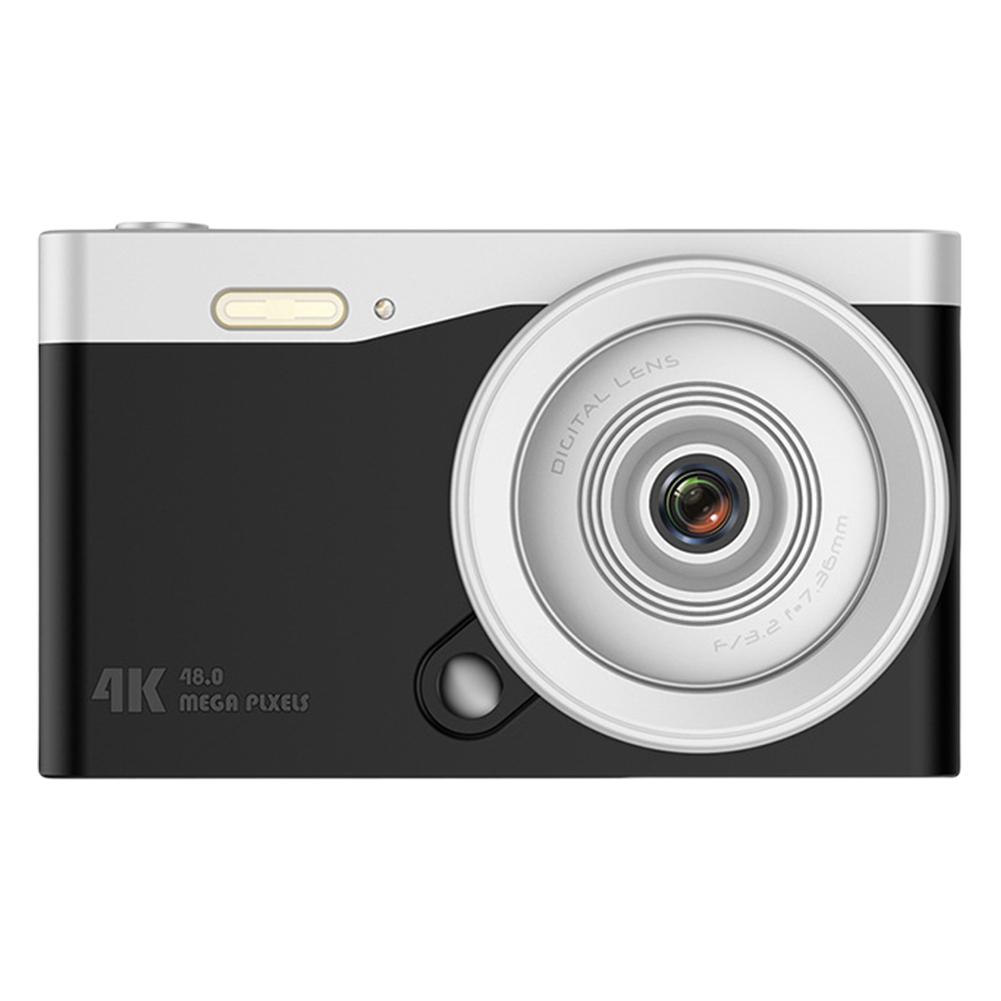 4K Beginners Vlogging Camera 48MP Students Pocket Camera 16X Zoom HD Photography Travel Selfie Camera 2.8 Inch IPS Screen