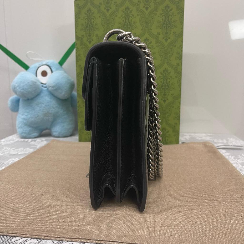 [Pre-Owned] Dionysus Versatile Solid Color Tiger Head Buckle Chain Leather Handheld Crossbody Shoulder Bag Small - Excellent #10LU80R