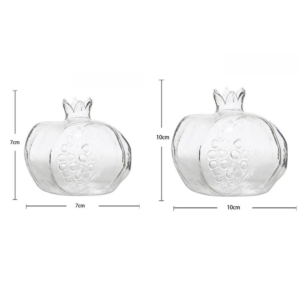 High Quality Pomegranate Transparent Flower Vase For Flowers Glass Vase Cachepot