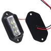 SEAMETAL Car 12V-24V Tail Rear 6LED Number License Plate Light Truck Lorry License Plate Lamp 1/2PC