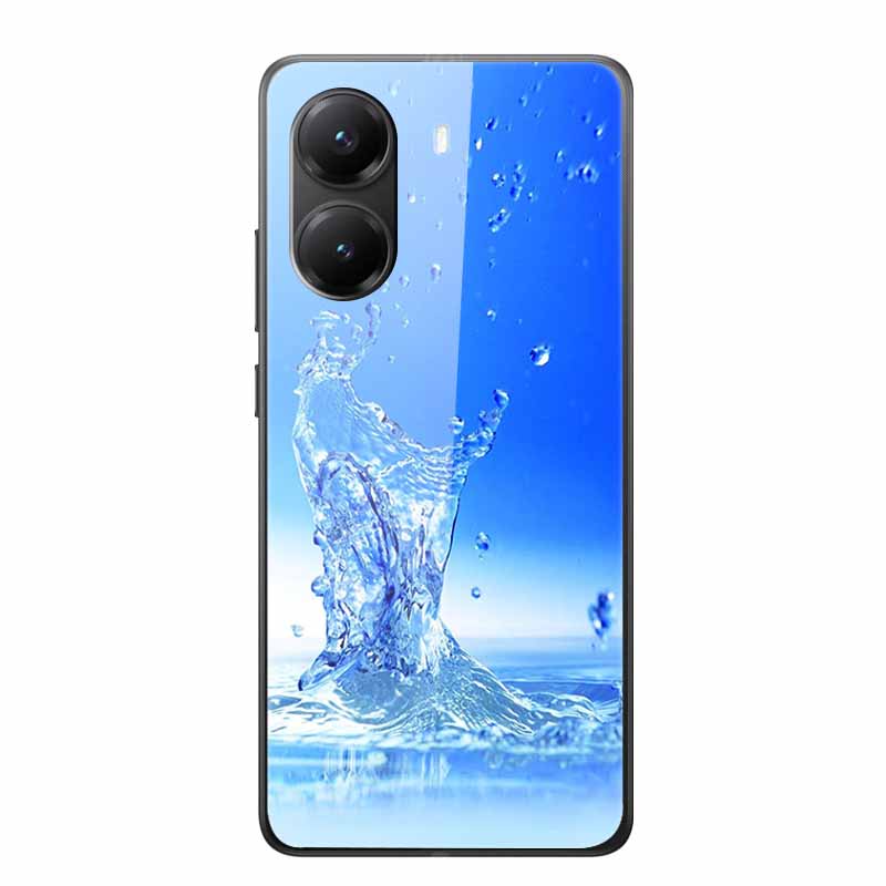 Glass Case For Poco X7 Pro Case X7Pro Hard Tempered Glass Back Cover Soft Bumper For Xiaomi Poco X7 Pro Case PocoX7 Pro Fundas