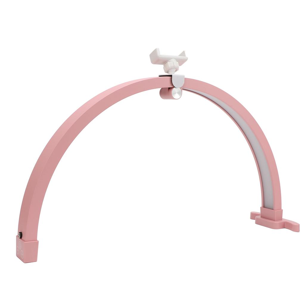 Half Moon Light for Nail 22 Inch 20W 1500LM 3200 To 5600K Foldable Half Moon Desk Lamp with Phone
