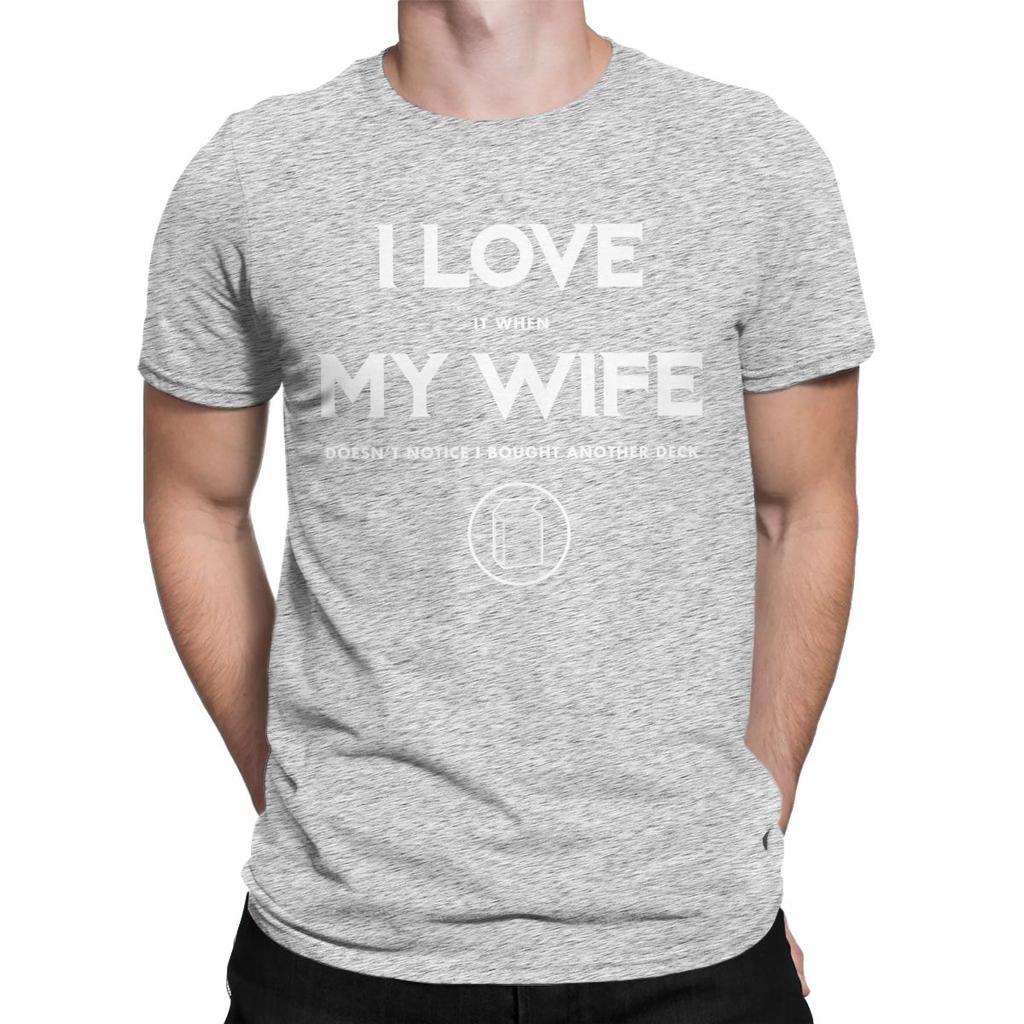 I LOVE MY WIFE Funny MTG Magic Gathering Men's T Shirt Casual Tee Shirt Short Sleeve Crewneck T-Shirts 100% Cotton Printed Tops