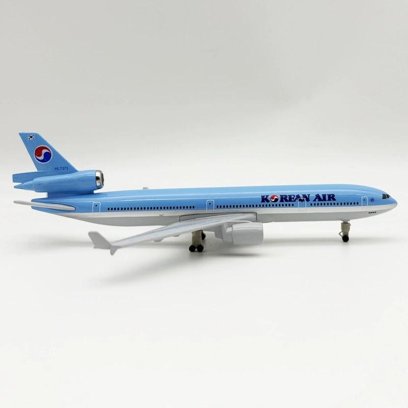 Модель самолета MD-11 в масштабе 1:400, 20 см, Korean Airways, Сувенирный самолет MD11, Модель самолета из металлического сплава, Для домашней коллекции, Дисплей, Подарок