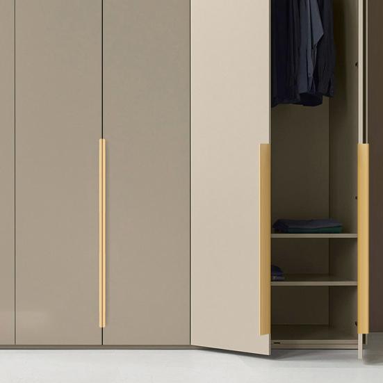 Ручка для шкафа, фурнитура для кухонного шкафа, прочная конструкция, устойчивая к ржавчине, простая установка, тяга для крепления края шкафа с винтами