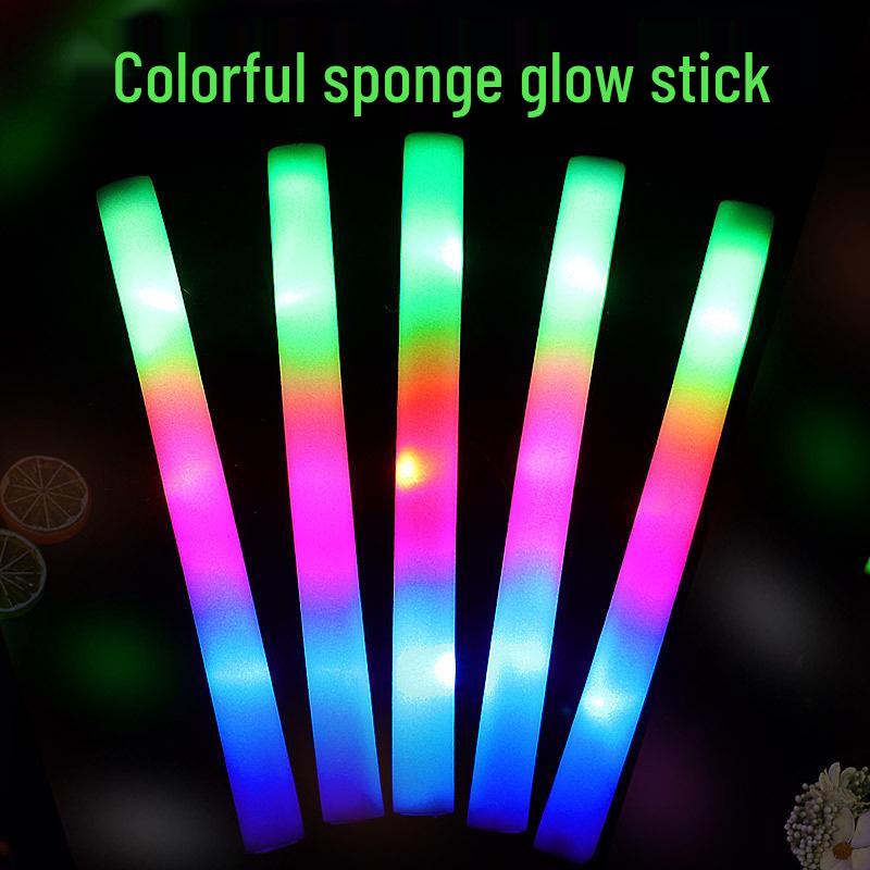 LED Colorful Glow Stick - Customizable Electronic Foam Baton