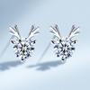 Korean Version of Christmas Gift Temperament Small Antlers Earrings Cute Stud Earrings Women's Trendy Jewelry