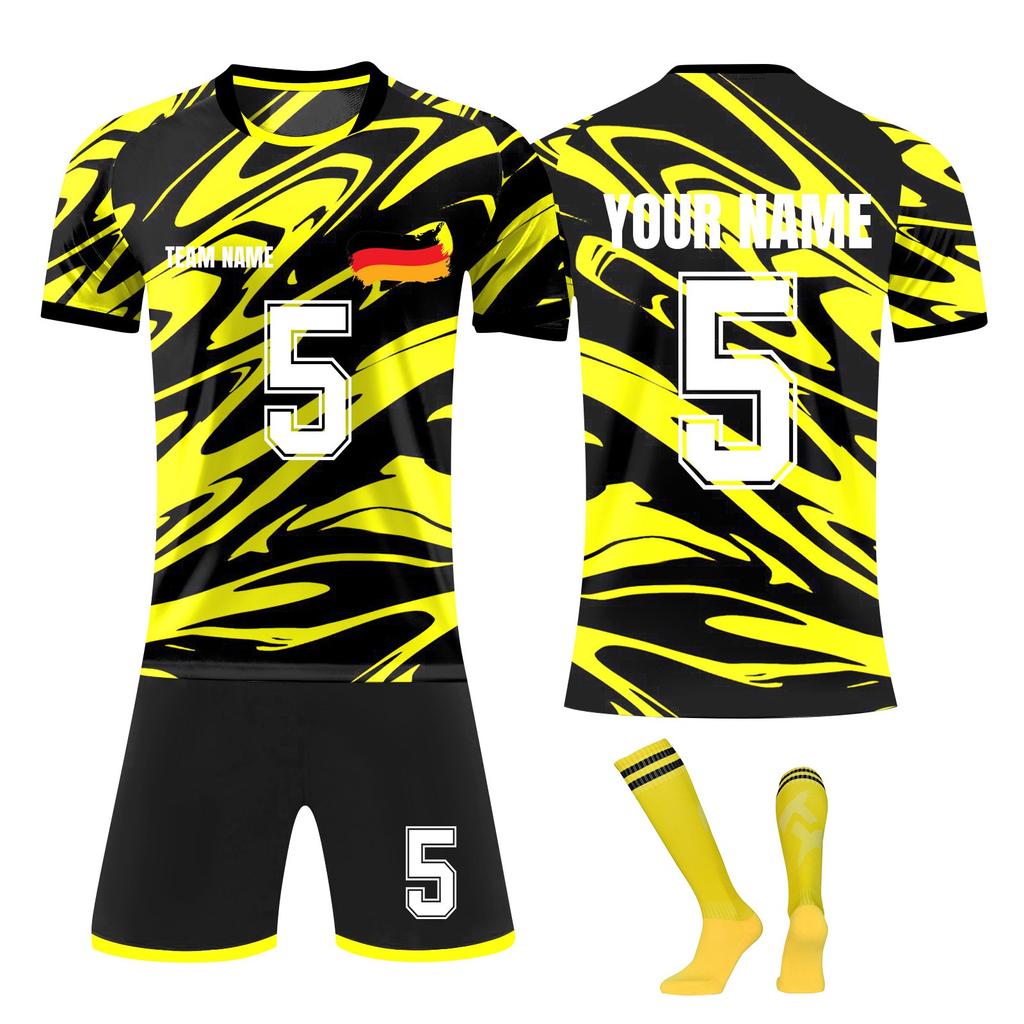 Personalised Shirts Kit Mens Girls With Name Number Custom Football Jerseys For Boys Training Suit